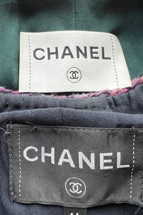 chanel new with tags|authentic Chanel clothing label.